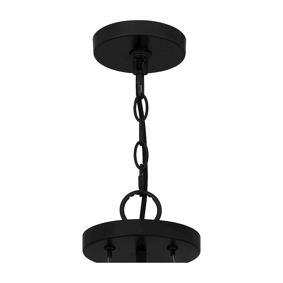 3 Light Pendant, Matte Black