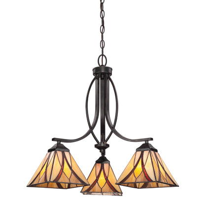 Quoizel Asheville Chandelier, Valiant Bronze