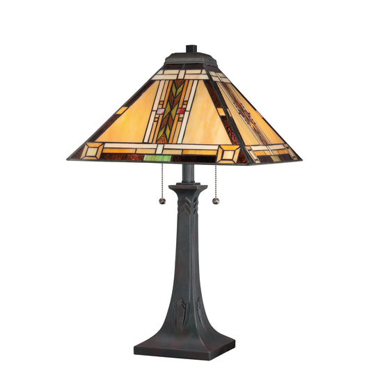 Navajo Table Lamp, Valiant Bronze