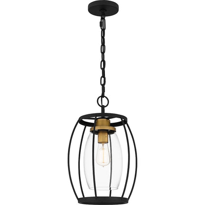 1 Light Mini Pendant, Earth Black