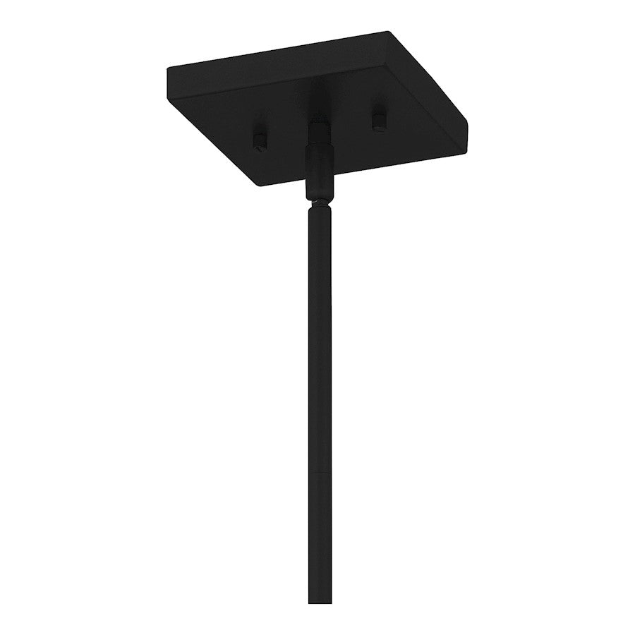 1 Light Mini Pendant, Matte Black