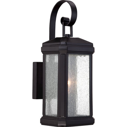 Quoizel Trumbull Outdoor Wall Lantern, Mystic Black