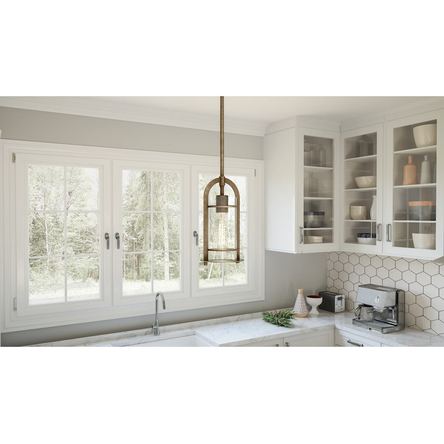 1 Light Mini Pendant, Statuary Bronze