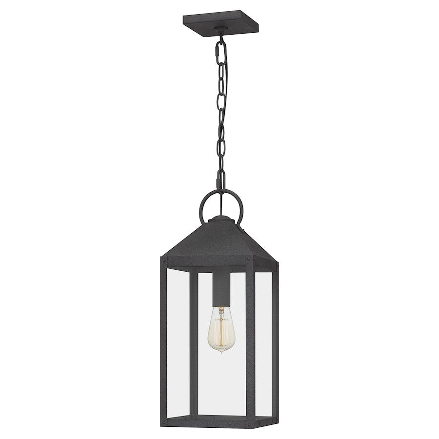 1 Light Mini Pendant, Mottled Black