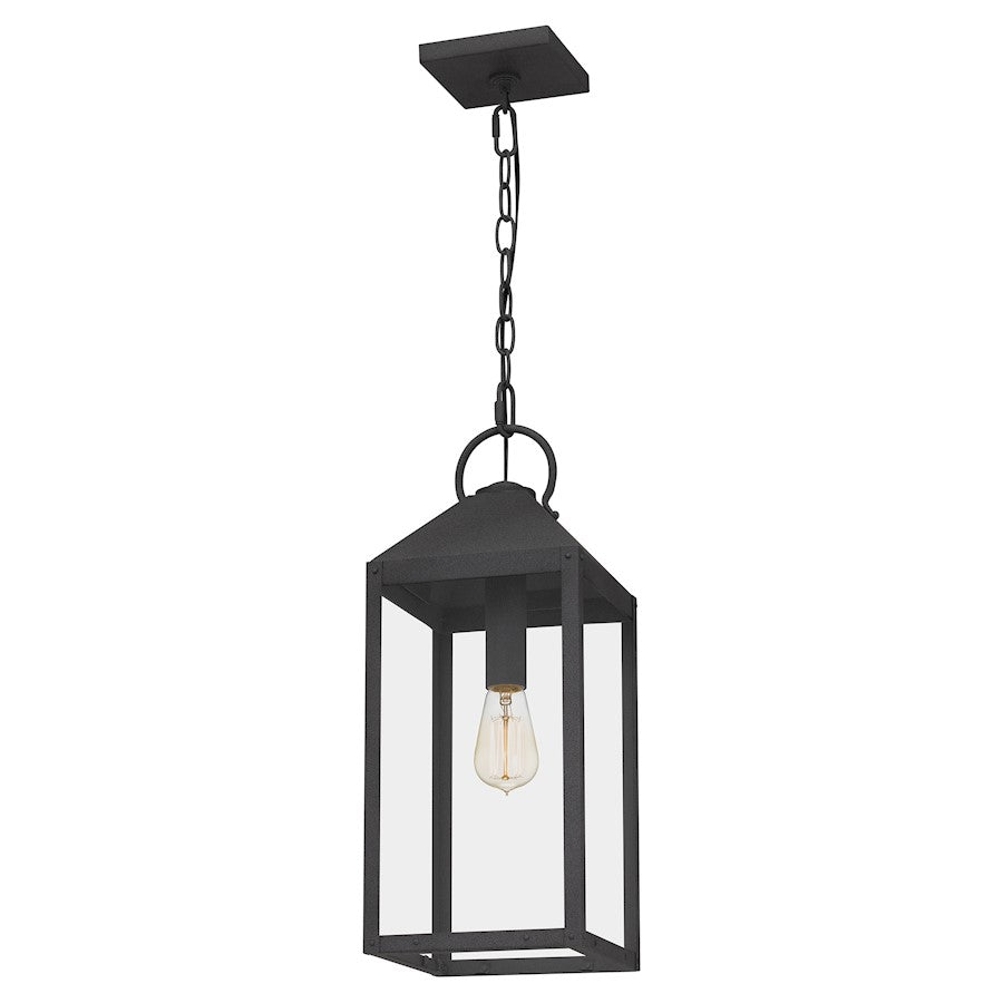 1 Light Mini Pendant, Mottled Black