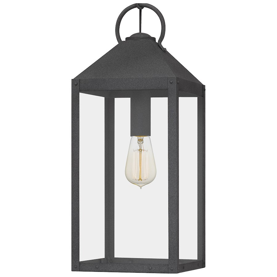 1 Light Mini Pendant, Mottled Black