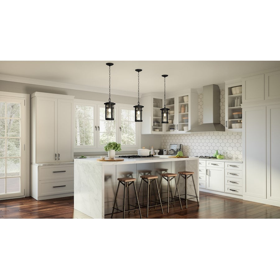 1 Light Mini Pendant, Matte Black