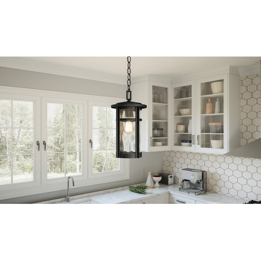 1 Light Mini Pendant, Matte Black