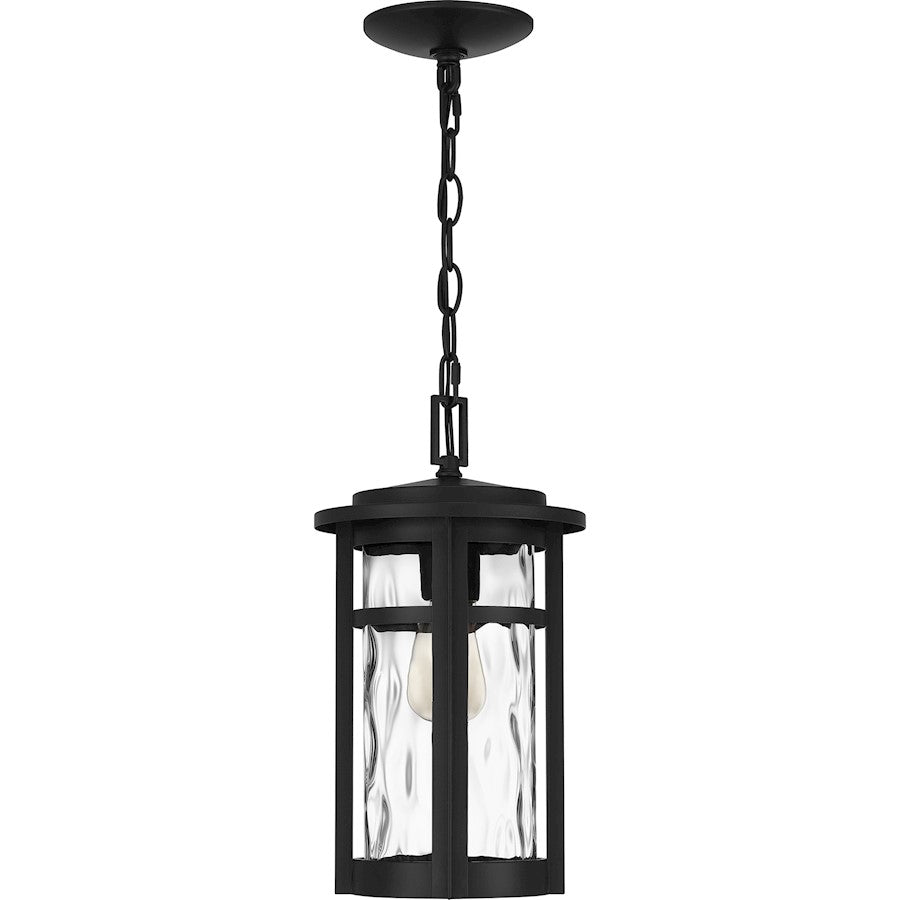 Quoizel Uma 1 Light Outdoor Hanging Lantern, Matte Black