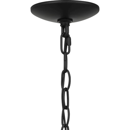 Quoizel Uma 1 Light Outdoor Hanging Lantern, Matte Black