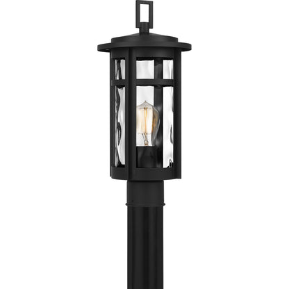 Quoizel Uma 1 Light Outdoor Post Lantern, Matte Black - UMA9008MBK