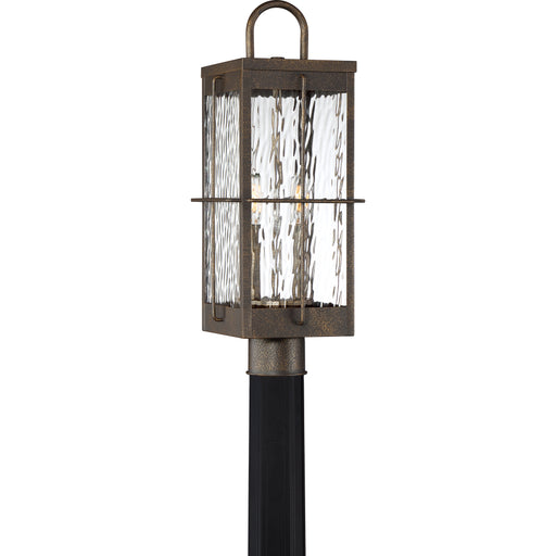 Quoizel Ward 2 Light Square Outdoor Lantern, Gilded Bronze - WAR9008GZ