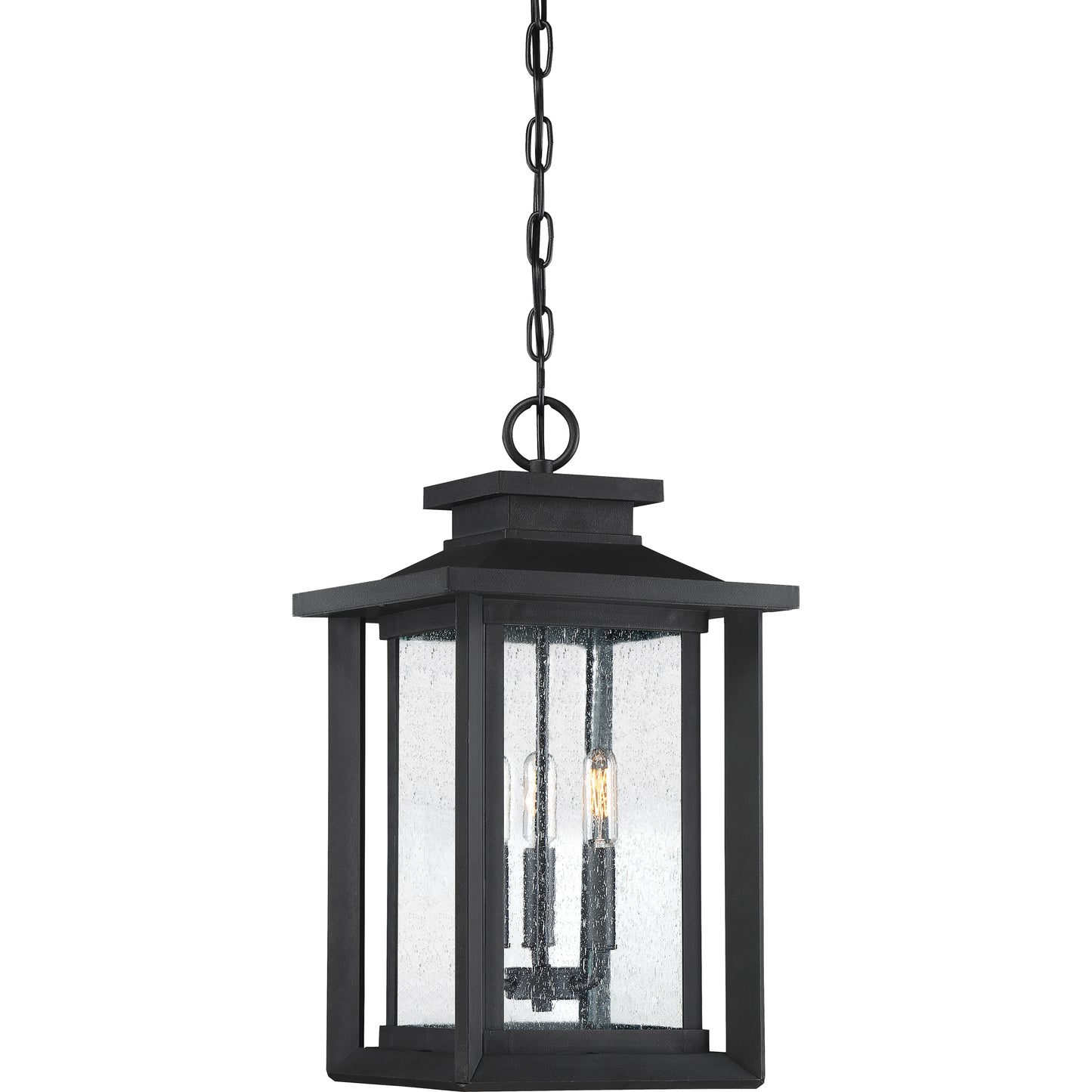 Quoizel Wakefield 3 Light Outdoor Hanging Lantern, Earth Black