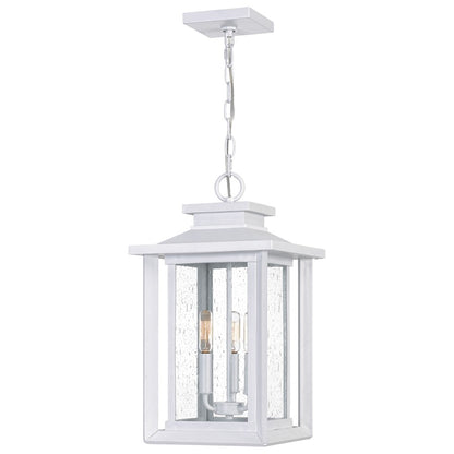 Quoizel Wakefield 3 Light Outdoor Hanging Lantern, White Lustre