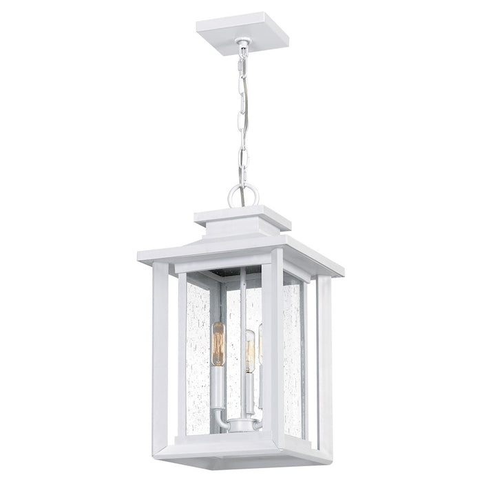 Quoizel Wakefield 3 Light Outdoor Hanging Lantern, White Lustre