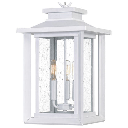 Quoizel Wakefield 3 Light Outdoor Hanging Lantern, White Lustre