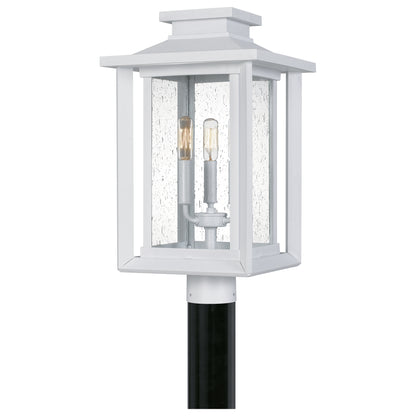 Quoizel Wakefield 3 Light Outdoor Post Lantern, White Lustre - WKF9011W