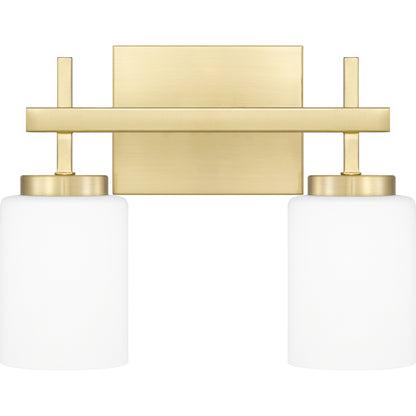 Quoizel Wilburn 2 Light Bath Light, Brushed Nickel/Opal Etched - WLB8613BN