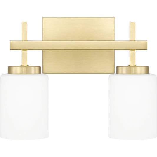 Quoizel Wilburn 2 Light Bath Light, Brushed Nickel/Opal Etched - WLB8613BN