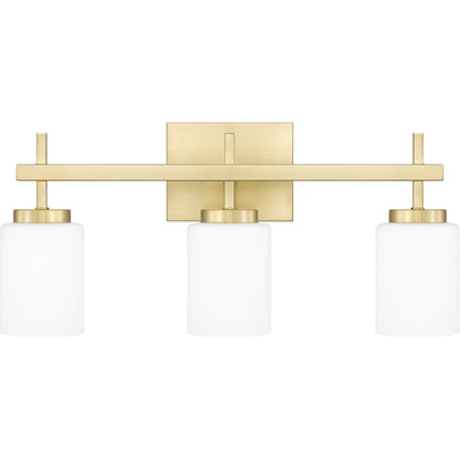 Quoizel Wilburn 3 Light Bath Light, Brushed Nickel/Opal Etched - WLB8622BN