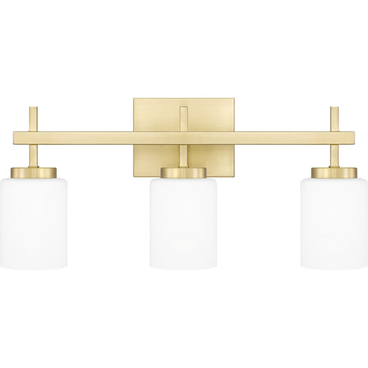 Quoizel Wilburn 3 Light Bath Light, Brushed Nickel/Opal Etched - WLB8622BN