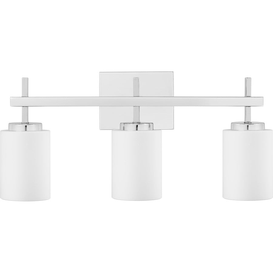 3 Light Bathroom Vanity Light, Opal Etched