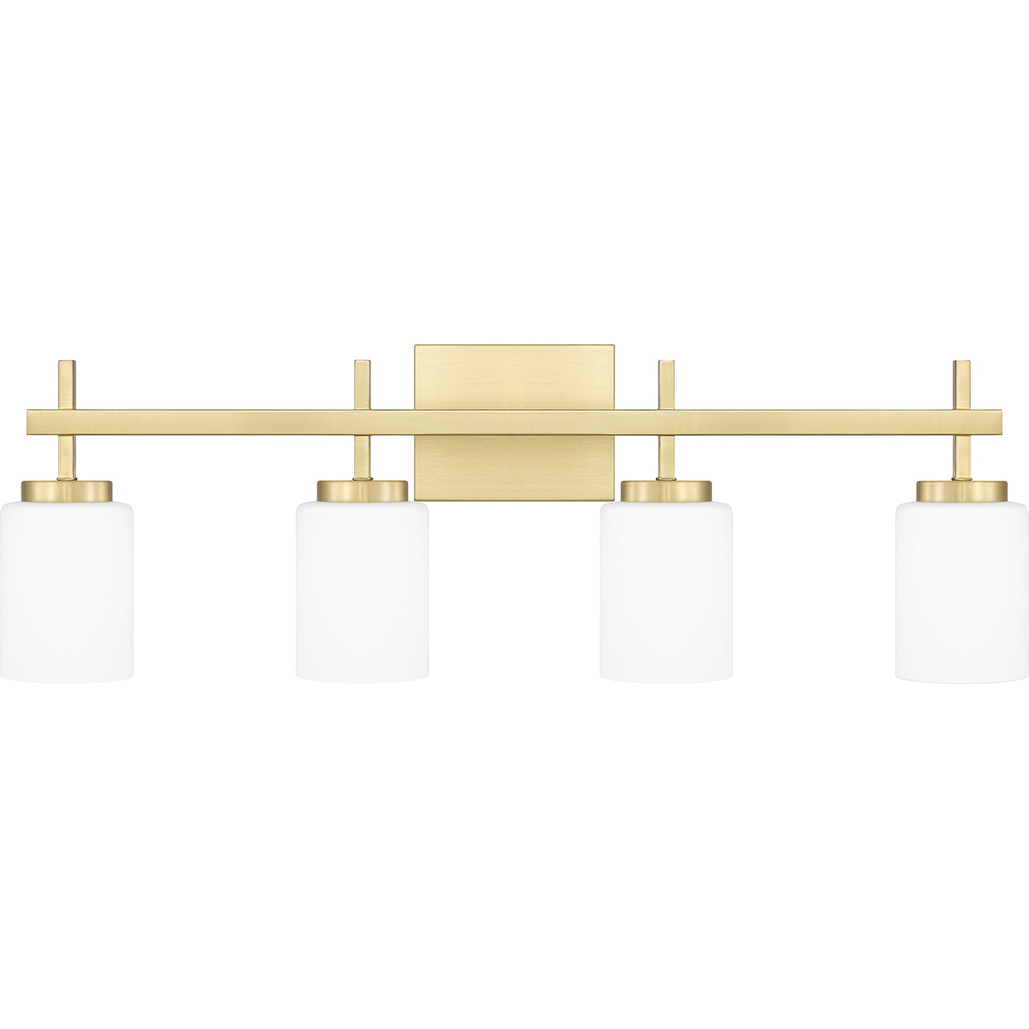 Quoizel Wilburn 4 Light Bath Light, Brushed Nickel/Opal Etched - WLB8631BN