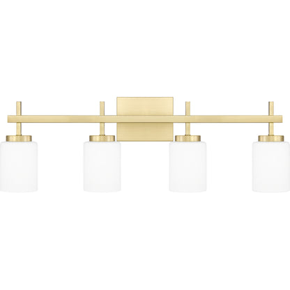 Quoizel Wilburn 4 Light Bath Light, Brushed Nickel/Opal Etched - WLB8631BN