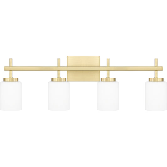 Quoizel Wilburn 4 Light Bath Light, Brushed Nickel/Opal Etched - WLB8631BN