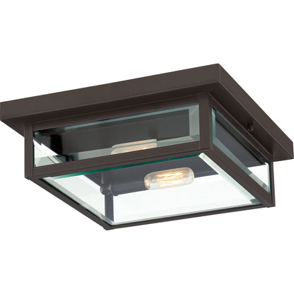 Quoizel Westover 2 Light Flush Mount, Bronze - WVR1312WT