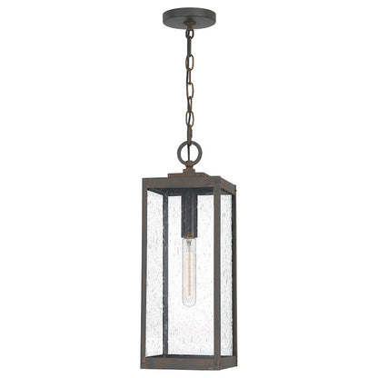 Quoizel Westover 1 Light Mini Pendant, Industrial Bronze/Seeded - WVR1507IZ