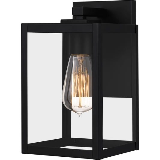 Quoizel Westover 1 Light Outdoor Lantern, Earth Black/Clear - WVR8305EK