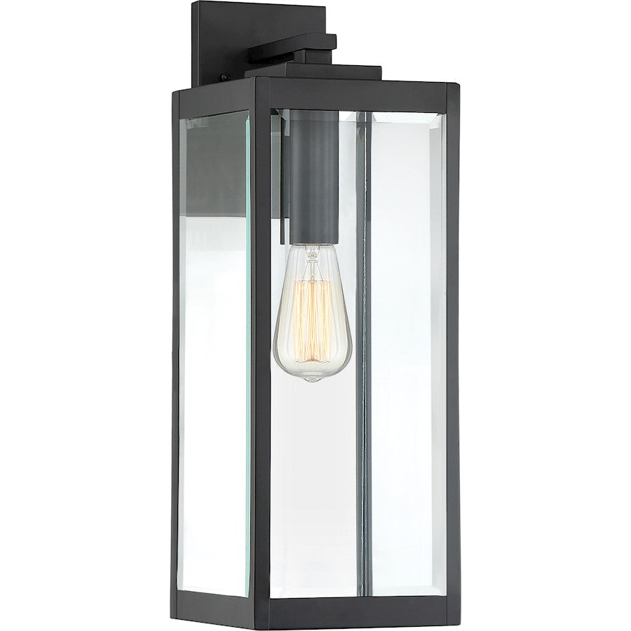 Quoizel Westover Outdoor Wall Lantern, Earth Black