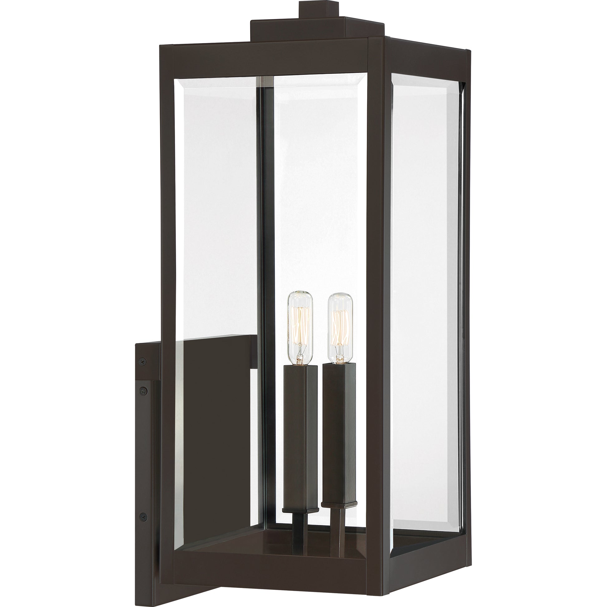 Quoizel Westover 2 Light Outdoor Wall Lantern, Earth Black - WVR8409EK