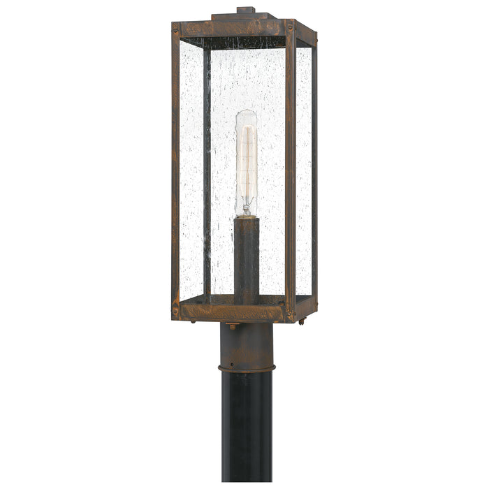 Quoizel Westover 1 Light Outdoor Post Lantern, Industrial Bronze - WVR9007IZ