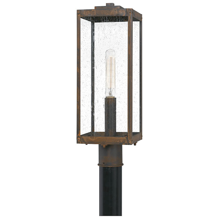 Quoizel Westover 1 Light Outdoor Post Lantern, Industrial Bronze
