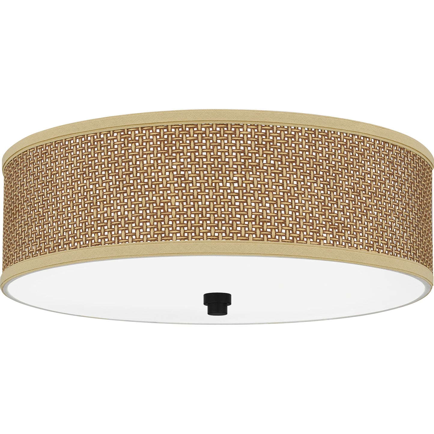 Quoizel 3 Light Zen Flush Mount, Mystic Black