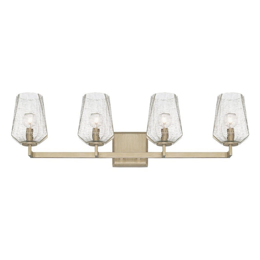 OPEN BOX ITEM: Capital Lighting Arden 4 Light Vanity, Silver/Ice - 111241BS-317