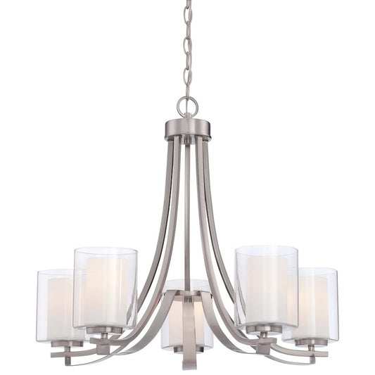 OPEN BOX ITEM: Minka Lavery Parsons Studio 5 Light Chandelier, NK - 4105-84