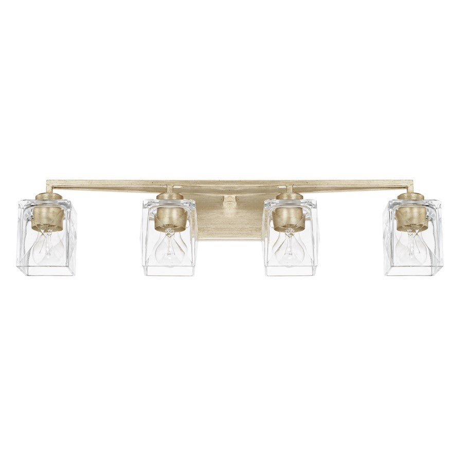 OPEN BOX ITEM: Capital Lighting Karina 4 Lt Vanity, Winter Gold - 128141WG-459