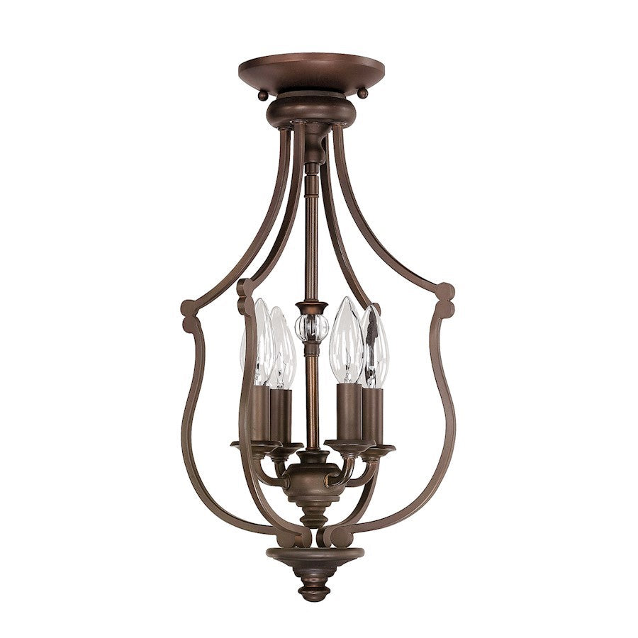 OPEN BOX ITEM: Capital Lighting Leigh 4-LT Foyer Light, 10", BB - 4704BB