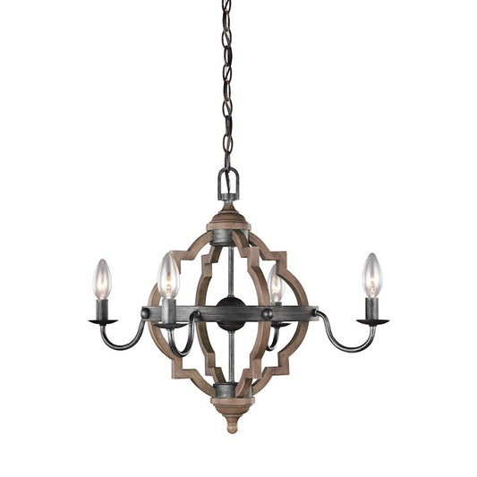 4 Light Chandelier, Stardust