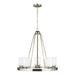 Sea Gull Kemal 5 Light Chandelier, Brushed Nickel/Etched/White - 3130705-962