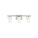 Sea Gull Robie 3 Light Wall/Bath, Brushed Nickel/Etched/White - 4421603-962