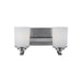 Sea Gull Kemal 2 Light Wall/Bath, Brushed Nickel/Etched/White - 4430702-962