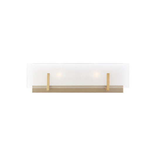 Sea Gull Lighting Syll 2 Light Bath Vanity, Satin Brass - 4430802-848