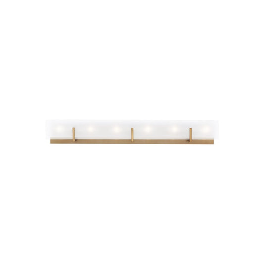 Sea Gull Lighting Syll 6 Light Bath Vanity, Satin Brass - 4430806-848