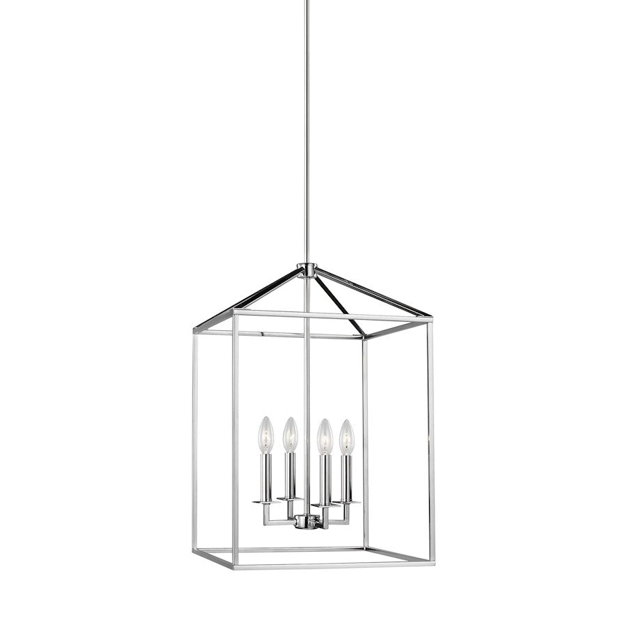 Sea Gull Lighting Perryton Medium 4 Light Hall/Foyer, Chrome - 5115004-05