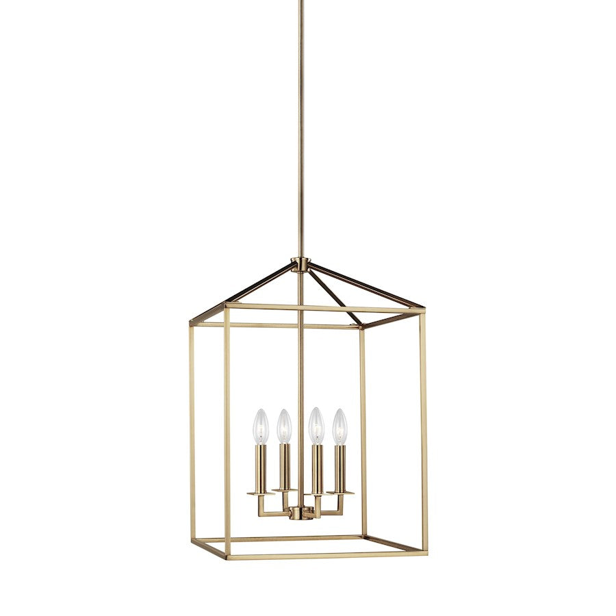 Sea Gull Lighting Perryton Medium 4 Light Hall/Foyer, Satin Bronze - 5115004-848