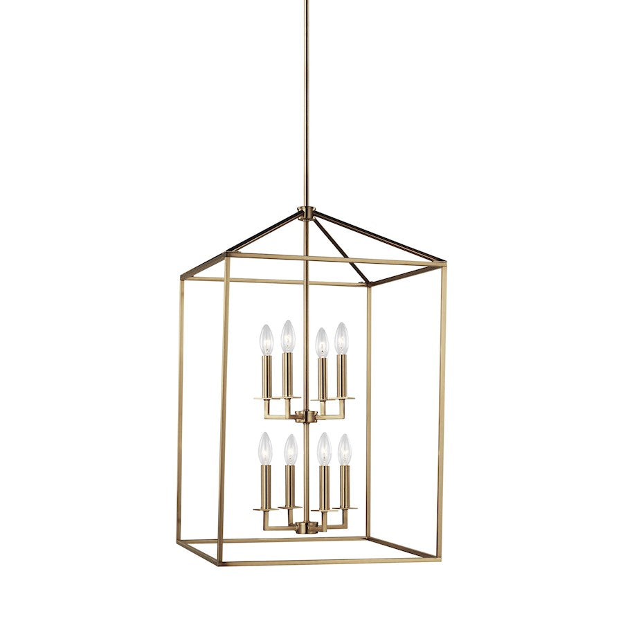 Sea Gull Lighting Perryton Large 8 Light Hall/Foyer, Satin Bronze - 5115008-848